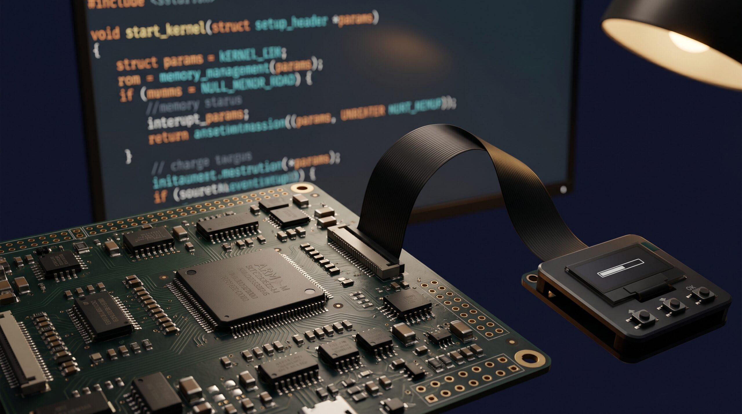 Linux Device Drivers — kernel C source code driving a connected hardware peripheral